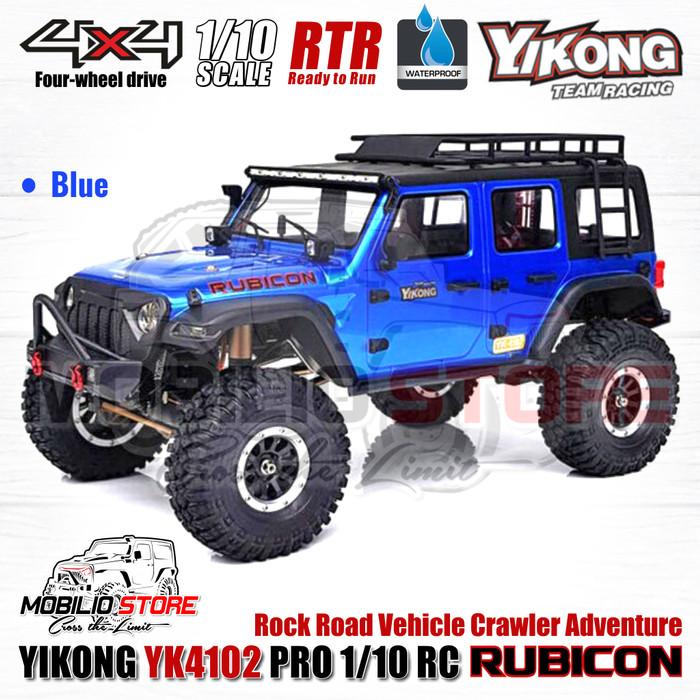 Gambar Yikong YK4102 Pro 1/10 RC Rock Road Vehicle Crawler Adventure RTR - Blue dari Gulaet Store undefined Tokopedia