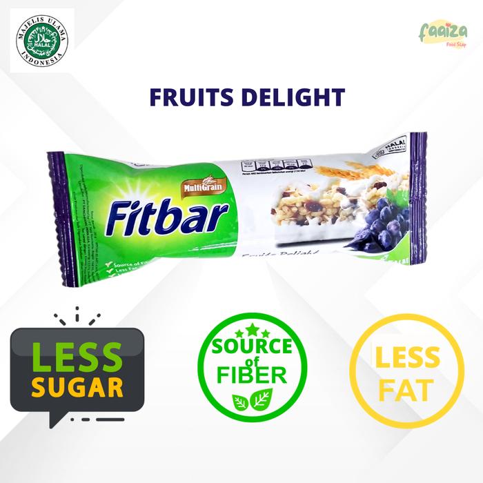 Gambar Fitbar Multigrain 20gr Snack Bar Camilan Diet - Fruits Delight dari Faaiza Food Shop undefined Tokopedia