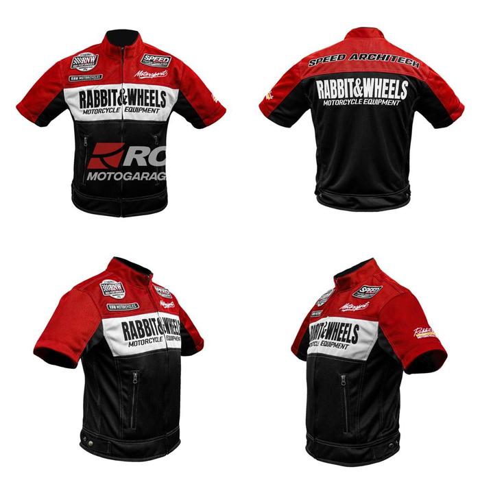 Gambar Jaket - Rabbit and Wheels Polo Mesh Red Original - S dari RC Motogarage undefined Tokopedia