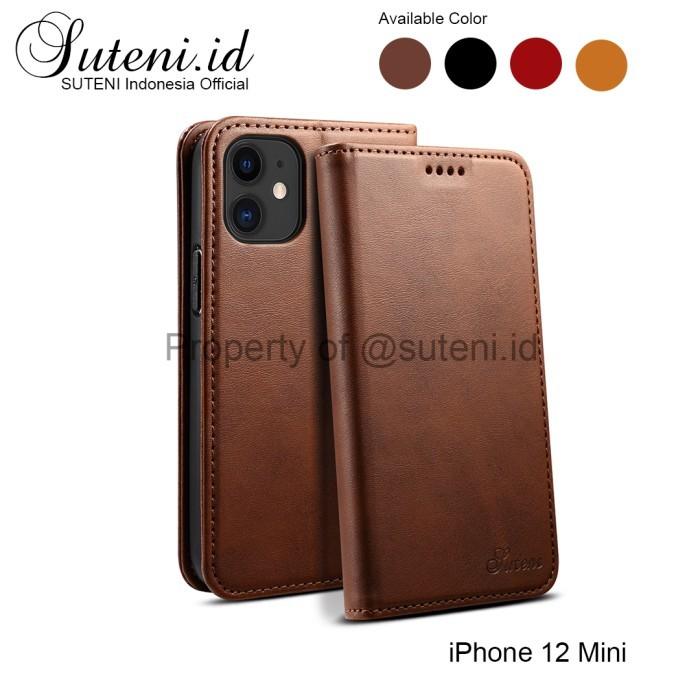 Gambar Leather Flip Case iPhone 12 Mini / 12 Pro Max Cover Casing Kulit Card - Hitam, 12 Mini dari Fiorente Stuff undefined Tokopedia