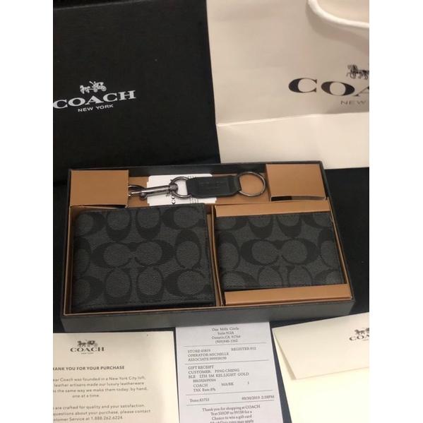 Gambar DOMPET COÄCH PRIA/LAKI LAKI ORIGINAL WALLET LENGKAP FULLSET - Warren black, 1 size dari Boystore Id undefined Tokopedia