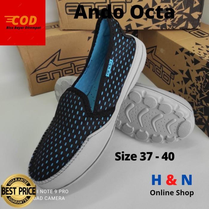 Gambar NEW Sepatu Slip On Wanita ANDO Original Ringan dan Kuat size 37 - 40 - Okta Toska, 39 dari NAGOYA-ID undefined Tokopedia