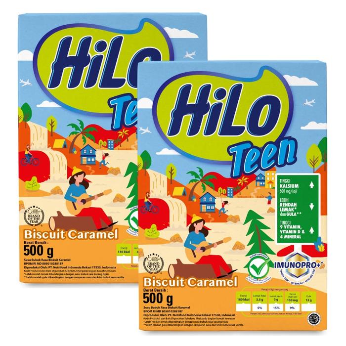 Gambar Twin Pack - HiLo Teen Biscuit Caramel 500 gram - Ikut Pantun Challenge dari hamira 9 undefined Tokopedia