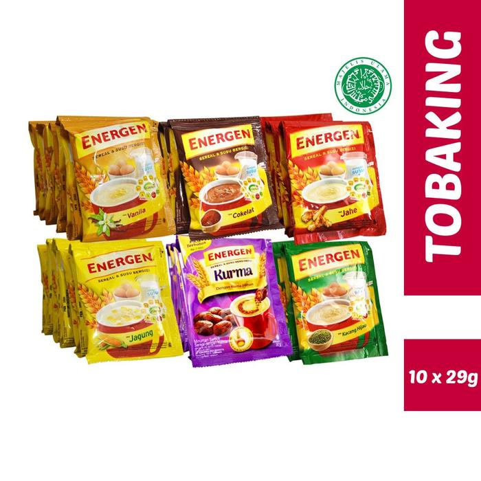 Gambar Energen cokelat kacang hijau vanila jagung jahe kurma sereal renceng dari hamira 9 undefined Tokopedia