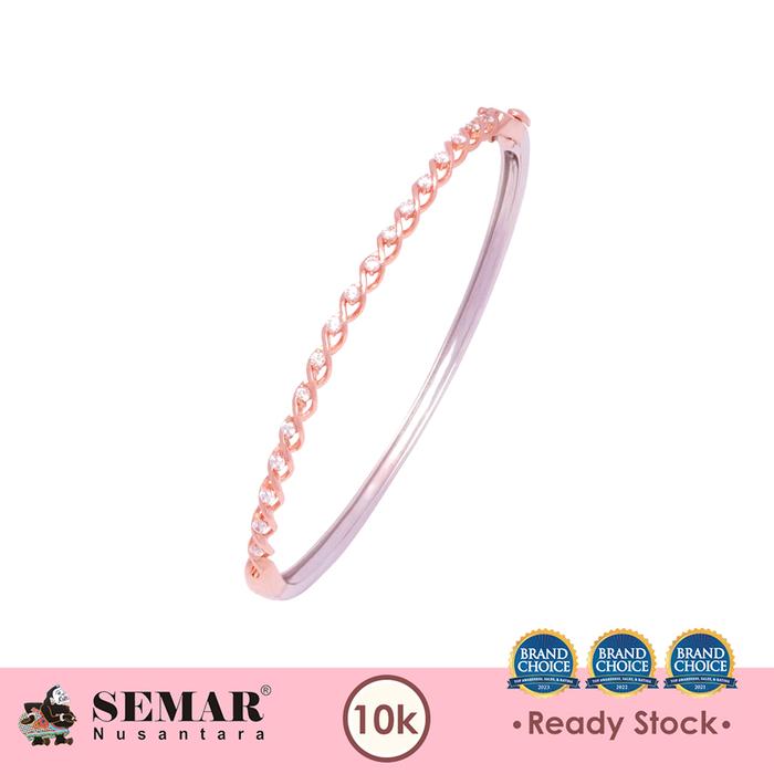 Gambar Gelang Emas Bangle Gazela Rose White Gold 10K Semar Nusantara dari Semar Nusantara undefined Tokopedia