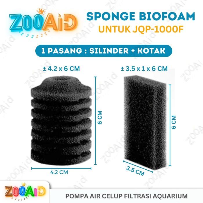 Gambar POMPA JQP 1000 F / POMPA AQUARIUM FILTER AIR CELUP SUBMERSIBLE - SPONGE FILTER dari Zooaid undefined Tokopedia