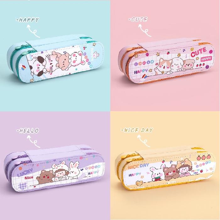 Gambar HARGA DISKON Pouch Pena Kotak Pensil Case Tempat Simpan Alat Tulis - Hijau dari ArroyoBoy undefined Tokopedia