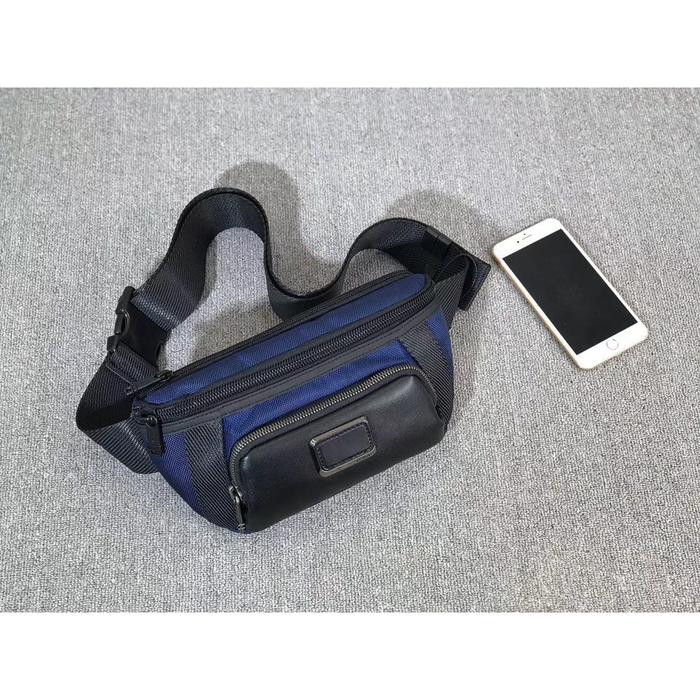 Jual Tumi Alpha Bravo Campbell Utility Pouch Waist Bag navy blue