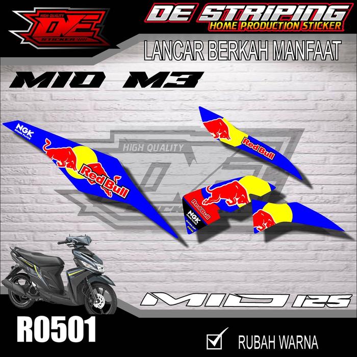 Gambar Striping Variasi Mio M3 Motif Redbull Racing keren Semi Full R0501 dari JOKOAKSESORIS 53 undefined Tokopedia