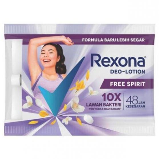 Gambar REXONA DEODORANT LOTION 9gr SACHET RENCENG MEN WOMEN CERAH SEGAR HIJAB - FREE SPIRIT dari Jojo Shop Official undefined Tokopedia