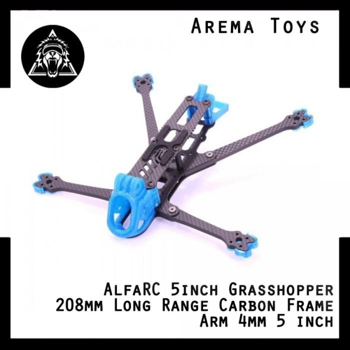 Gambar AlfaRC 5inch Grasshopper 208mm Long Range Carbon Frame Arm 4mm 5 inch dari Arema Toys undefined Tokopedia