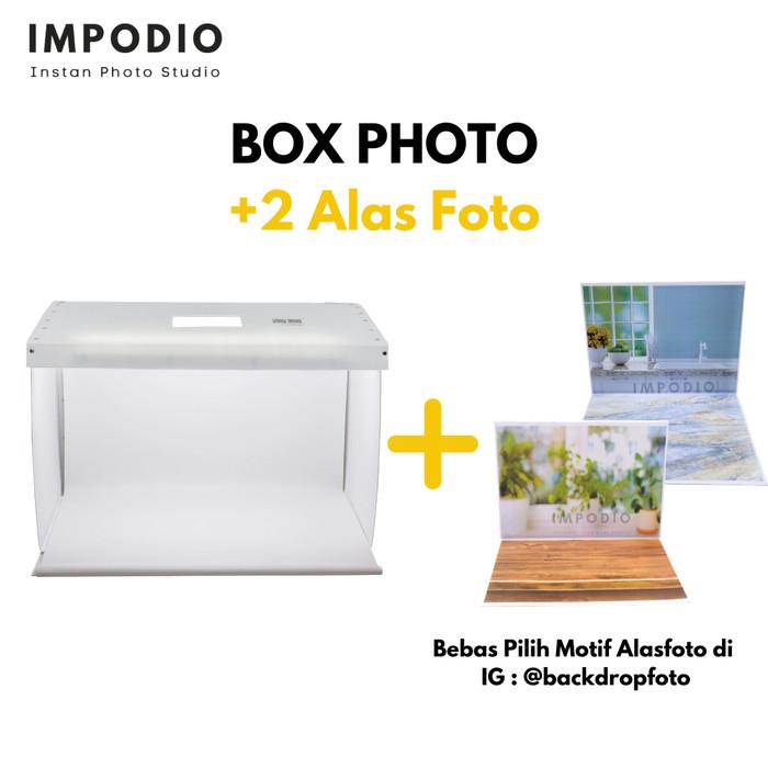 mini studio box photo Ukuran A1 (Paket dengan alasfoto) Tambah Alas