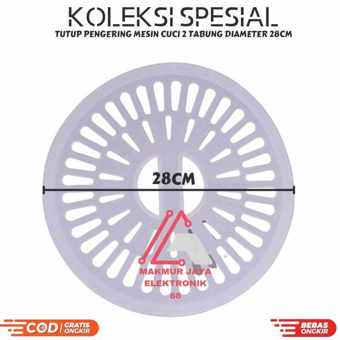 Gambar tutup pengering mesin cuci 2 tabung denpoo - 28cm dari dafamarket2 undefined Tokopedia
