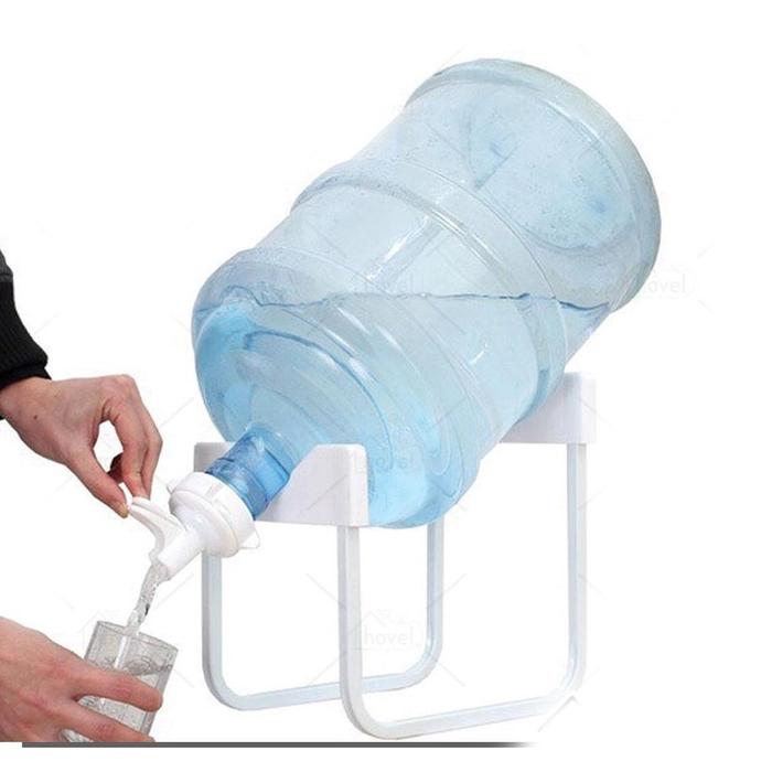 Gambar Dudukan Galon Air Minum / Rak Galon Tempat Galon Cuci Tangan Manual - Putih dari RajaAndalan undefined Tokopedia