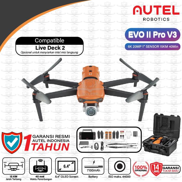 Gambar Autel Robotics EVO II Pro 6K Rugged Bundle V3 Orinal 15KM - 40MIN dari alks sander undefined Tokopedia
