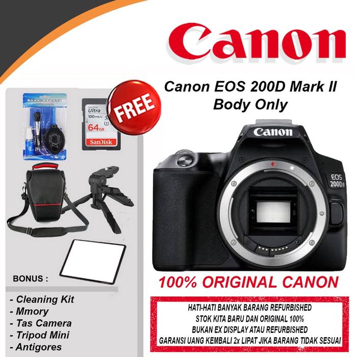 Camera Canon 200d Body Only Price Canon Camera 200d Only Body