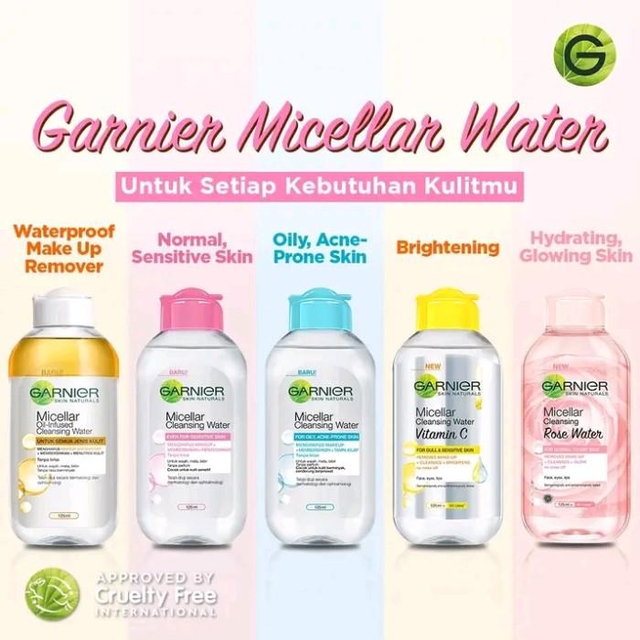 Gambar GARNIER Micellar Water All Series - Rose Water dari queenbee kosmetik undefined Tokopedia
