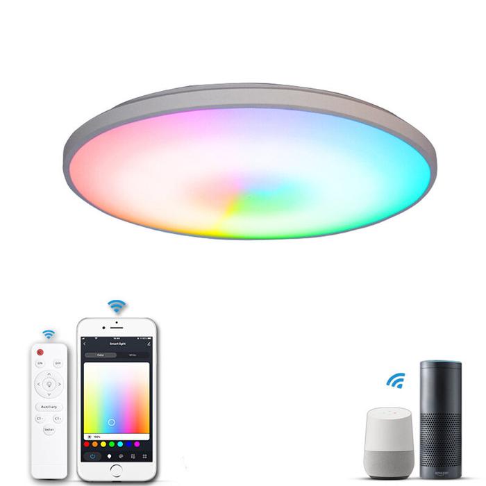 Gambar Hot Sale 100V~260V 30W RGBCW Wifi Smart Ceiling Light Remote Control dari LANJAYA STORE undefined Tokopedia