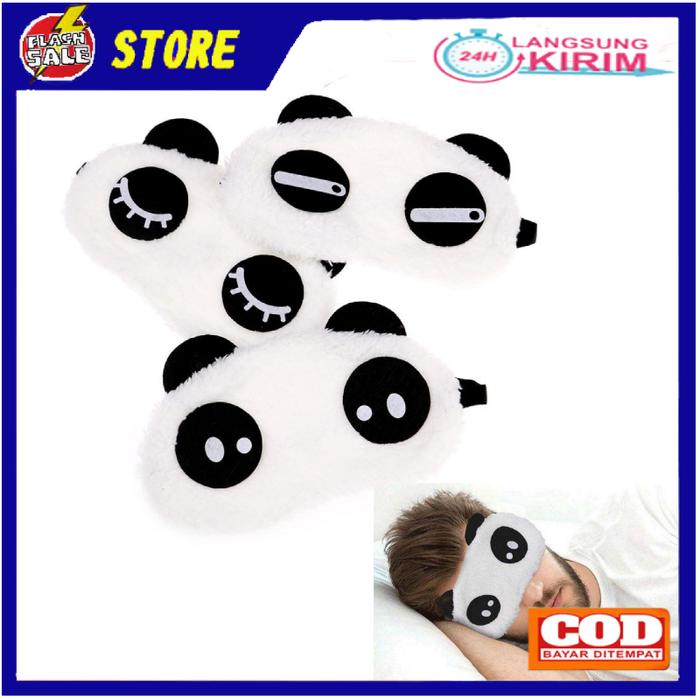 Gambar Penutup mata Panda Penutup Mata saat Tidur Sleeping eye Panda Eye Mask dari Toko Juragan Medan undefined Tokopedia