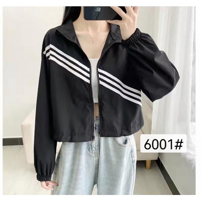 Gambar [Reg] 6001 Jaket Import Parasut Adidas List Samping Jaket Olahraga - Hitam dari Voltaeze Market undefined Tokopedia