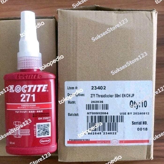 Gambar ORIGINAL LOCTITE 271 LEM BAUT 50 ML PALING MURAH dari CV dika undefined Tokopedia