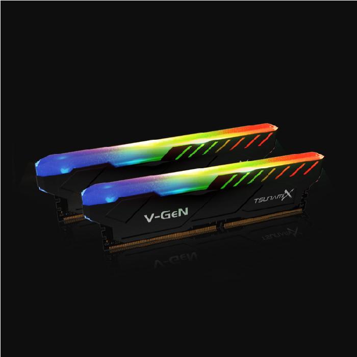 Jual DDR4 8GB (4GBx2) 3000MHz V-GeN Tsunami X RGB RAM GAMING