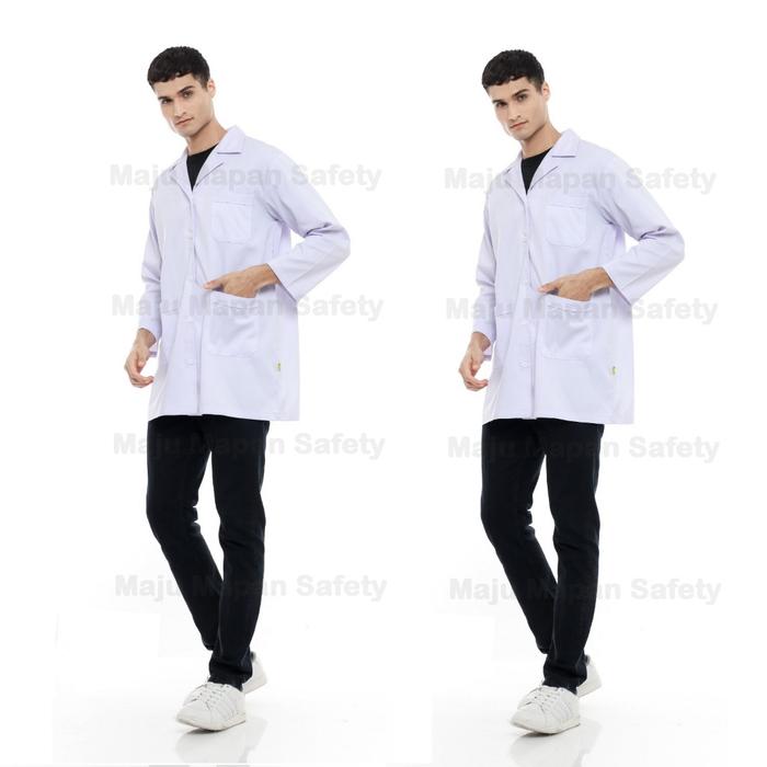 Gambar Jas Lab / Jas Laboratorium / Baju Praktikum Lengan Panjang / ATX - S dari Safety Firstpedia undefined Tokopedia