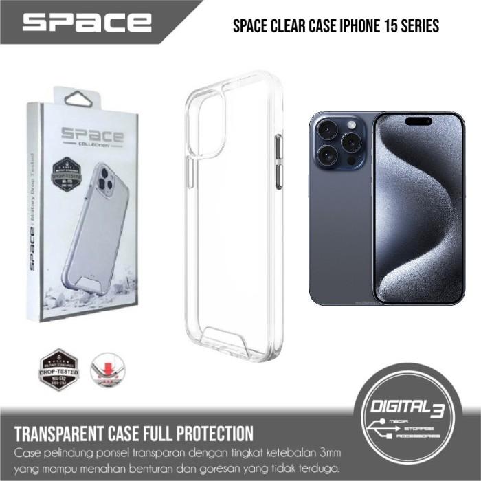 Gambar Space Military Tested Clear Case Apple Iphone 15 Plus Pro Max Casing - 15 PRO MAX dari Tsuraya Storee undefined Tokopedia