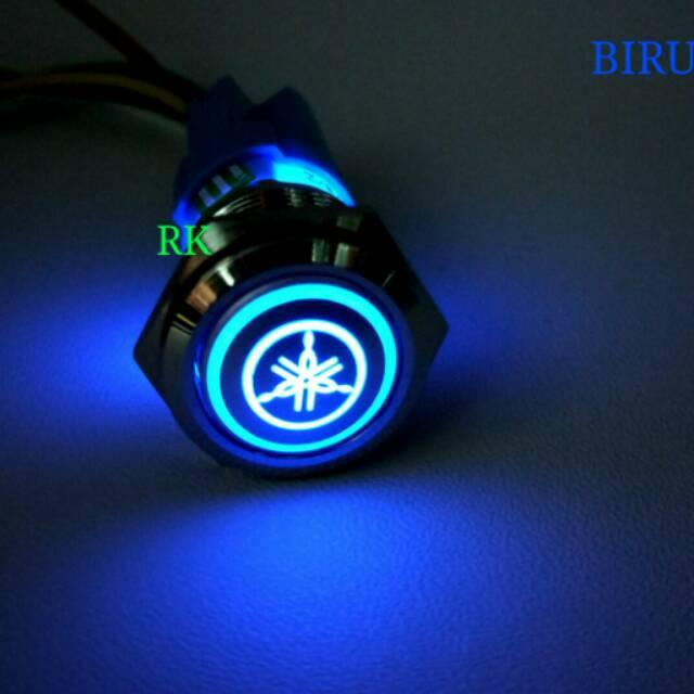 Jual YAMAHA LOGO SAKLAR ON OFF BIRU 12V DC | SWITCH ON OFF STAINLESS ...