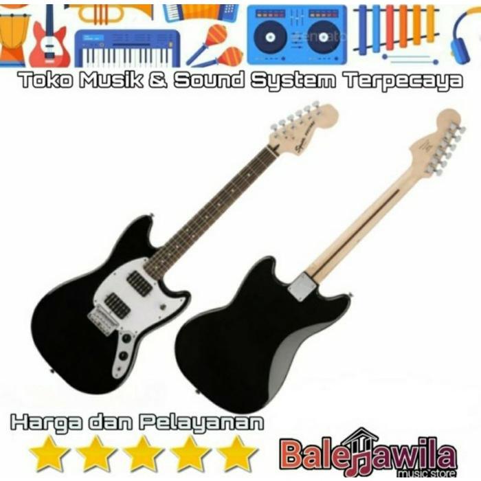 Gambar Gitar Squier Bullet Mustang HH Electric Guitar Laurel F B Black Resmi dari anggistoresss13 undefined Tokopedia