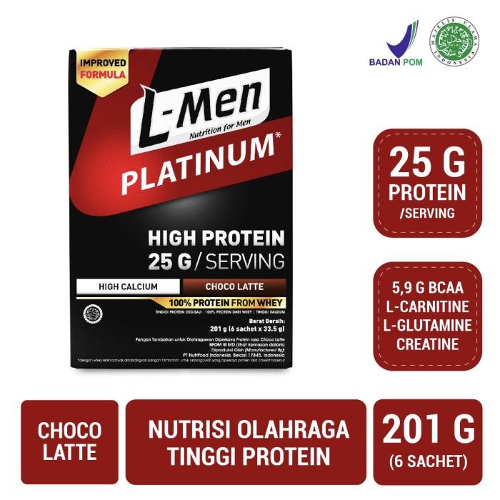 Gambar L-MEN PLATINUM HIGH PROTEIN 25GR/SERVING LMEN ISI 6 SACHET / 6 PCS ORI dari CV kil undefined Tokopedia