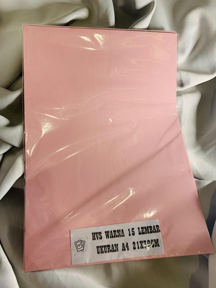 Gambar Kertas hvs warna warni isi 15 lembar / kertas berwarna - Pink dari Vidadays undefined Tokopedia