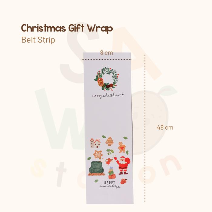 Gambar Christmas Gift Wrap - Belt Strip dari Sawo Station undefined Tokopedia