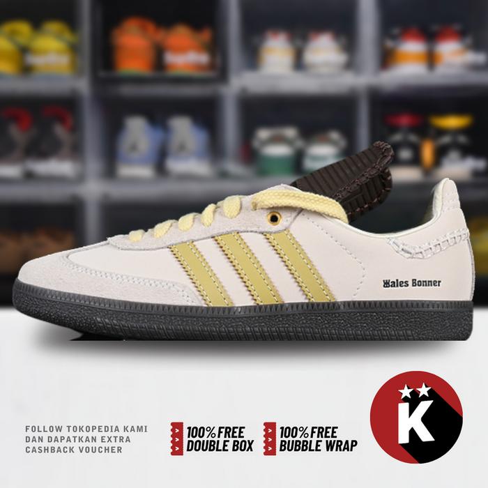 Gambar Ad Samba x Wales Bonner Ecrtin Brown ID0217 (Size 35-46) - 41 dari Heavy Monochrome undefined Tokopedia