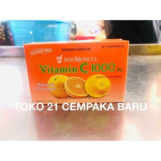 Gambar Sidomuncul Vitamin C1000 Rasa ORANGE 1 box isi 6 sachet | Sido Muncul dari dealeso undefined Tokopedia