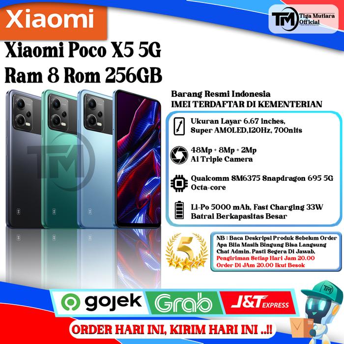 Gambar Xiaomi Poco X5 5G Ram 6GB | 8GB Rom 128GB | 256GBB - Poco X5 5G 8/256GB dari Tiga Mutiara Store undefined Tokopedia