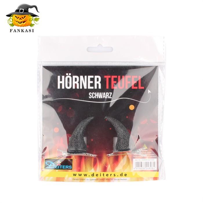 Gambar HTHP jepit rambut horner devil horn tanduk iblis merah halloween airclip - Hitam dari e.cos undefined Tokopedia