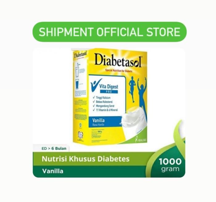 Gambar Diabetasol Vanilla 2X500Gr Vanila 1000 Gram Susu 1Kilo Tbk dari chillhousemart undefined Tokopedia