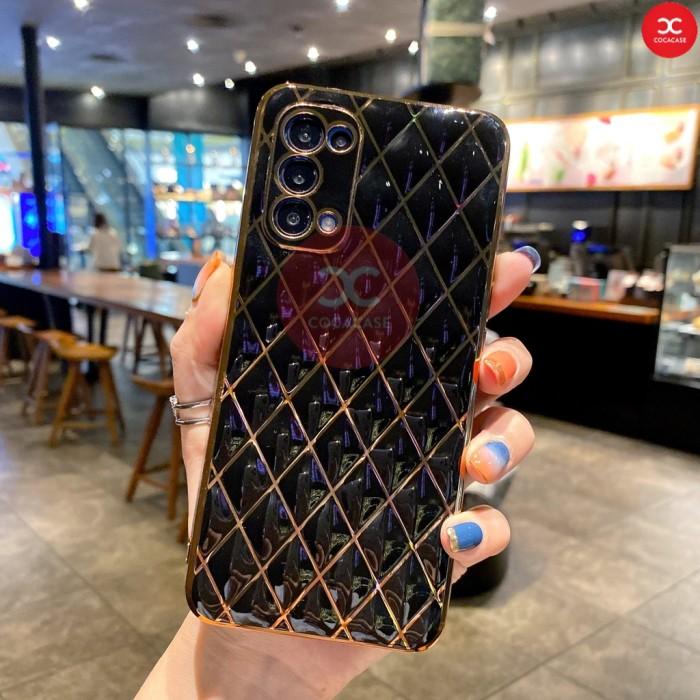 Gambar Case Gold 3D Oppo A16 A57 A5S A7 A17K A55 A54 A59 F1s Reno8T  Original - Black, Oppo A57 4G dari Tsuraya Storee undefined Tokopedia