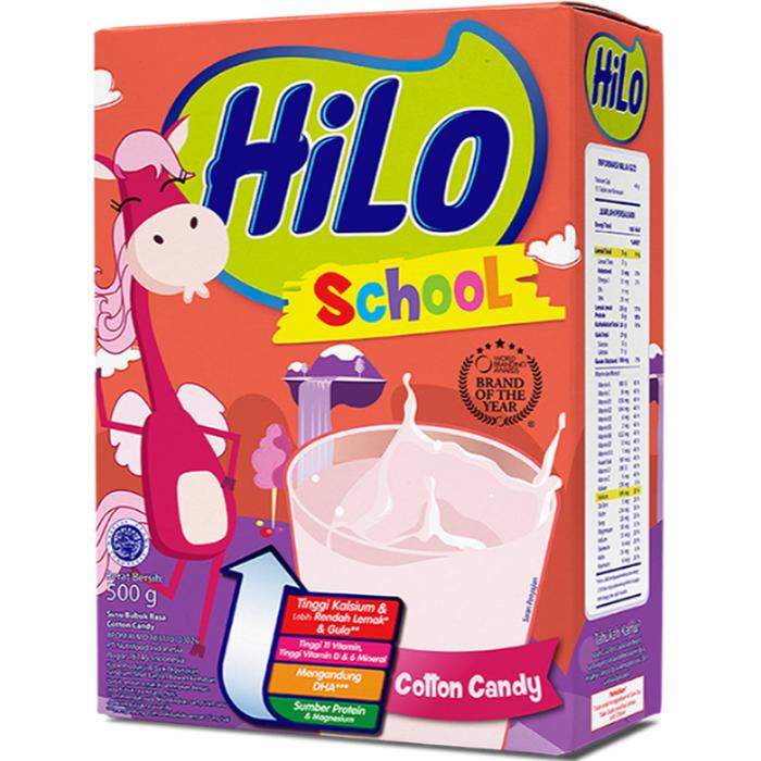 Gambar Hilo School Kemasan 500 Gr Susu Tinggi Kalsium - Cotton Candy dari Halo, yunacaha7 undefined Tokopedia