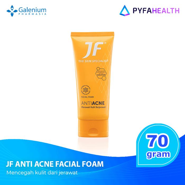 Gambar JF Anti Acne Facial Foam Sabun untuk Atasi Jerawat - 70gr dari PYFAHEALTH by Pyridam Farma undefined Tokopedia