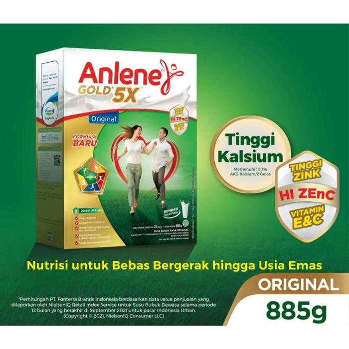 Gambar Anlene Gold 5X Susu Bubuk COKELAT & ORIGINAL VANILLA 885 Gram - - ORIGINAL dari Halo, yunacaha7 undefined Tokopedia