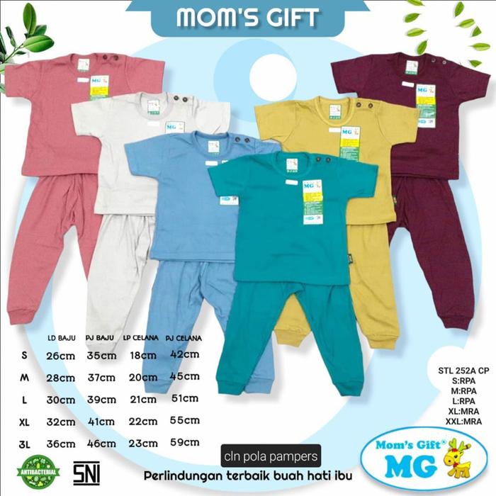 Gambar Setelan pendek panjang Moms Gift 252A bayi baby Celestial Colorful polos / piyama unisex anak kancing dada - CP Cas, L COWOK dari BossGrosir13 undefined Tokopedia