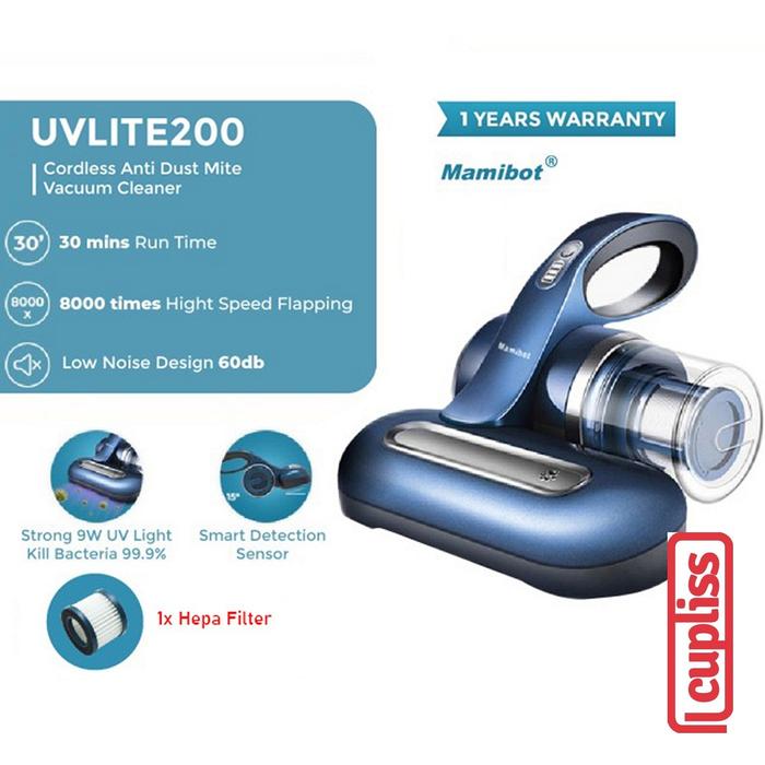 Gambar Mamibot UVLite200 UV Dust Mite Cordless Vacuum Cleaner UVLite Lite 200 dari Cupliss undefined Tokopedia