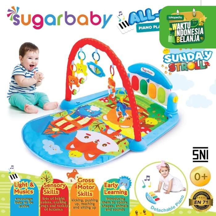 Gambar Mainan Bayi Sugar Baby All in 1 Piano Playmat edukasi- Sunday Stroll dari abdulbisyirstore undefined Tokopedia