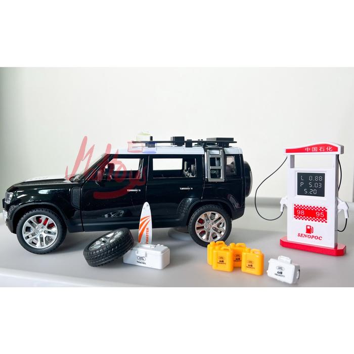 Gambar Diecast Chezhi Land Rover Defender Travel aksesoris 1:24 lisensi resmi - black dari Mattoys Land_NEW undefined Tokopedia