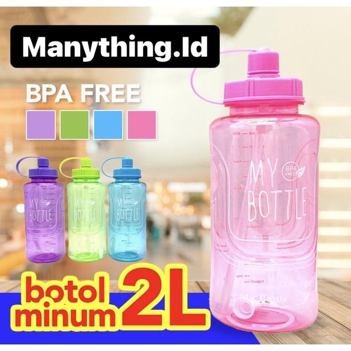 Gambar MY BOTTLE MINUM JUMBO 2 LITER - MY BOTOL TEMPAT AIR MINUM 2000 ML dari arunika shop01 undefined Tokopedia