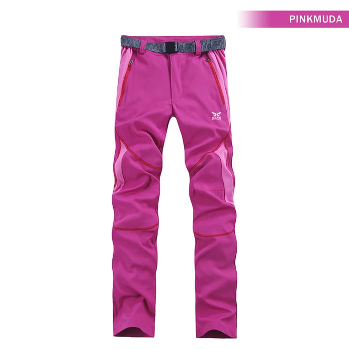 Gambar Elfs Active Womens Ultralight Hiking Pants Celana Trekking Splashproof - Pink Muda, L dari Elfs Active undefined Tokopedia