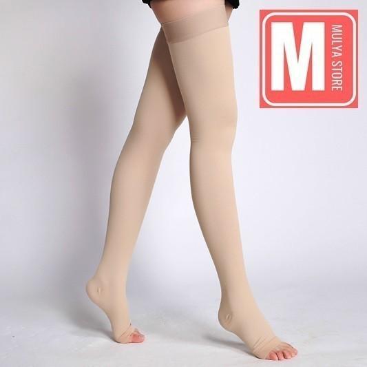 Gambar Stoking Kompresi Varises Sepaha Medical Compression Stocking Thigh - Nude, L dari Mulya Store Real undefined Tokopedia