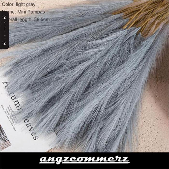 Gambar Bunga Palsu Artificial Flower Pampas Decor 1 pcs - Grey dari ANGZCOMMERZ undefined 5 Tokopedia